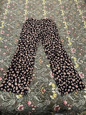 Versona Black and Blush Pink Boot Cut Pants